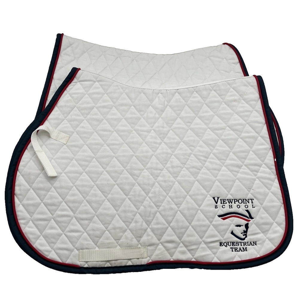 Lot of 2 Toklat Classics III Quilted Saddle Pads White AP Close Contact